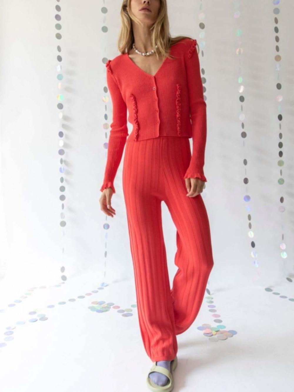 Find me now Dale rib knit Pants